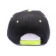 Snapback JBB Couture Noir et Jaune Fluo ANCIENNES COLLECTIONS divers