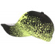 Casquette NY Jaune Fluo et Noire Façon Tags Streetwear Baseball Wava ANCIENNES COLLECTIONS divers