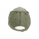 Casquette Baseball Vintage Verte et Grise en Coton Griffe NY CASQUETTES Léon montane