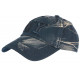 Casquette NY Vintage Bleu Marine Tie Dye en Coton Baseball Retro Fashion ANCIENNES COLLECTIONS divers