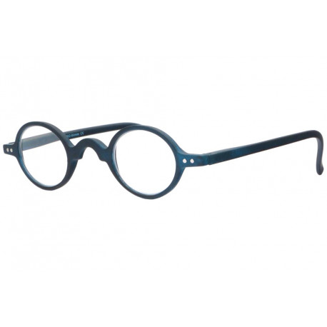 Petites Lunettes de Lecture Rondes Bleues Vintage Cirkly Lunettes Loupes New Time