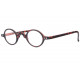 Petites Lunettes de Lecture Rondes Marron Ecailles Mat Vintage Cirkly Lunettes Loupes New Time