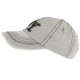 Casquette NY Gris Vintage en Coton Denim Surpiqures Baseball Retro Broyd CASQUETTES Léon montane