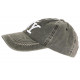 Casquette NY Gris Fonce Retro Coton Denim Surpiqures Baseball Vintage Broyd CASQUETTES Léon montane