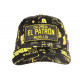 Casquette El Patron Jaune et Noire Medellin Fashion Streetwear Baseball Colombia CASQUETTES SKR