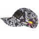 Casquette El Patron Noire et Grise Strass Streetwear Colombia Medellin Baseball CASQUETTES SKR