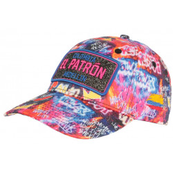 Casquette El Patron Rose et Bleue Strass Streetwear Colombia Medellin Baseball CASQUETTES SKR