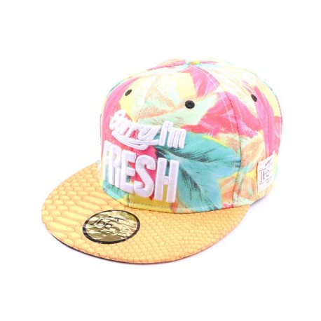 Casquette Snapback JBB Couture Sorry I'm fresh jaune ANCIENNES COLLECTIONS divers