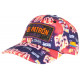 Casquette El Patron Orange et Violette Strass Streetwear Colombia Medellin Baseball CASQUETTES SKR