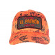 Casquette El Patron Orange et Noire Strass Streetwear Colombia Medellin Baseball CASQUETTES SKR