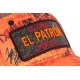 Casquette El Patron Orange et Noire Strass Streetwear Colombia Medellin Baseball CASQUETTES SKR