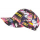 Casquette Plata o Plomo Noire et Violette Strass Streetwear Bad Colombia Baseball CASQUETTES SKR