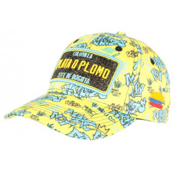 Casquette Plata o Plomo Jaune et Beue Strass Streetwear Friend Colombia Baseball ANCIENNES COLLECTIONS divers