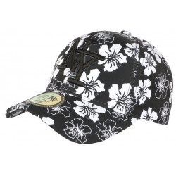 Casquette Enfant Noire Fleurs Blanches NY Baseball Phuket de 7 a 12 ans ANCIENNES COLLECTIONS divers