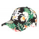 Casquette Enfant Noire Fleurs Rouges Tropicales Baseball NY Capri de 7 a 12 ans ANCIENNES COLLECTIONS divers