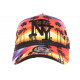 Casquette Enfant Orange et Bleu Palmiers Fashion Baseball NY Sunset 7 a 12 ans ANCIENNES COLLECTIONS divers