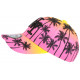 Casquette Enfant Rose et Jaune Design Tropical Baseball NY Sunset 7 a 12 ans Casquette Enfant Hip Hop Honour