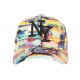 Casquette Enfant Bleue et Jaune Tropical Day NY Baseball de 7 a 12 ans ANCIENNES COLLECTIONS divers