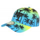 Casquette NY Bleue et Jaune Fashion Tropical Sunrise Baseball CASQUETTES Hip Hop Honour