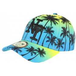 Casquette NY Bleue et Jaune Fashion Tropical Sunrise Baseball CASQUETTES Hip Hop Honour