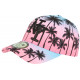 Casquette NY Rose et Bleue Tropical Fashion Sunset Baseball CASQUETTES Hip Hop Honour