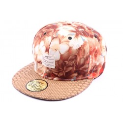 Casquette Snapback JBB Couture Florale Marron ANCIENNES COLLECTIONS divers