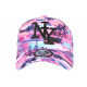 Casquette NY Violette et Bleue Design Tropical Day Baseball ANCIENNES COLLECTIONS divers