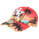 Casquette Enfant Orange Tropicale Palmiers Paradise Baseball NY 7 a 12 ans ANCIENNES COLLECTIONS divers