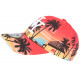 Casquette Enfant Orange Tropicale Palmiers Paradise Baseball NY 7 a 12 ans ANCIENNES COLLECTIONS divers