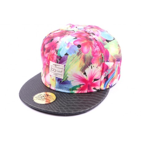 Casquette Snapback JBB Couture Florale Rouge ANCIENNES COLLECTIONS divers