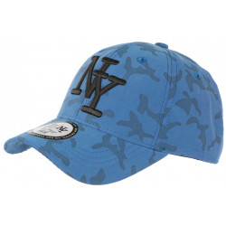 Casquette Enfant Militaire Bleue et Grise NY Baseball Kyska 7 a 12 ans ANCIENNES COLLECTIONS divers