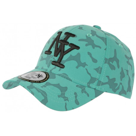 Casquette Enfant Militaire Verte et Grise NY Baseball Kyska 7 a 12 ans ANCIENNES COLLECTIONS divers