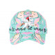 Casquette Enfant Licorne Verte et Rose Baseball Be Unique Casquette Enfant Hip Hop Honour