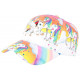 Casquette Enfant Licorne Blanche et Orange Print Fashion Baseball Elfy Casquette Enfant Hip Hop Honour