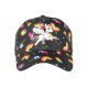 Casquette Enfant Licorne Noire Arc en Ciel Baseball Elita 6 a 12 ans Casquette Enfant Hip Hop Honour