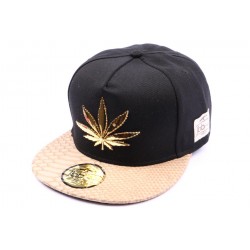 Casquette Snapback JBB Couture Noir Marron Cannabis ANCIENNES COLLECTIONS divers