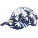 Casquette Enfant Bleue et Blanche Print Cocotiers Baseball NY Maldyv 7 a 12 ans ANCIENNES COLLECTIONS divers