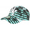Casquette Enfant Verte et Noire Design Cocotiers Baseball NY Maldyv 7 a 12 ans ANCIENNES COLLECTIONS divers