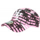 Casquette Enfant Rose et Noire Motifs Cocotiers Baseball NY Maldyv 7 a 12 ans Casquette Enfant Hip Hop Honour