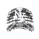 Casquette Enfant Blanche et Noire Graphisme Cocotiers Baseball NY Maldyv 7 a 12 ans Casquette Enfant Hip Hop Honour