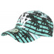 Casquette NY Verte et Noire Print Cocotiers Tropical Baseball Maldyv ANCIENNES COLLECTIONS divers