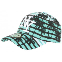 Casquette NY Verte et Noire Print Cocotiers Tropical Baseball Maldyv ANCIENNES COLLECTIONS divers