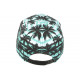 Casquette NY Verte et Noire Print Cocotiers Tropical Baseball Maldyv ANCIENNES COLLECTIONS divers