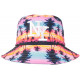 Chapeau Bob NY Bleu Rose Fashion Exotic Tropical Night BOB Hip Hop Honour