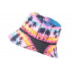 Chapeau Bob NY Bleu Rose Fashion Exotic Tropical Night BOB Hip Hop Honour