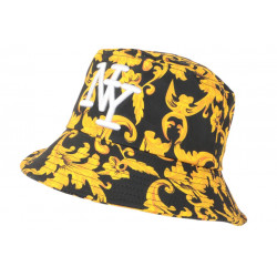 Chapeau Bob NY Jaune et Noire Fashion Streetwear Bolga ANCIENNES COLLECTIONS divers