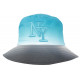 Chapeau Bob NY Bleu et Gris Fashion Streetwear Renbo BOB Hip Hop Honour