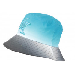 Chapeau Bob NY Bleu et Gris Fashion Streetwear Renbo BOB Hip Hop Honour