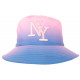 Chapeau Bob NY Rose et Bleu Streetwear Classe Renbo ANCIENNES COLLECTIONS divers