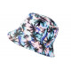 Chapeau Bob NY Bleu et Rose Tropical Streetwear Sunrise BOB Hip Hop Honour